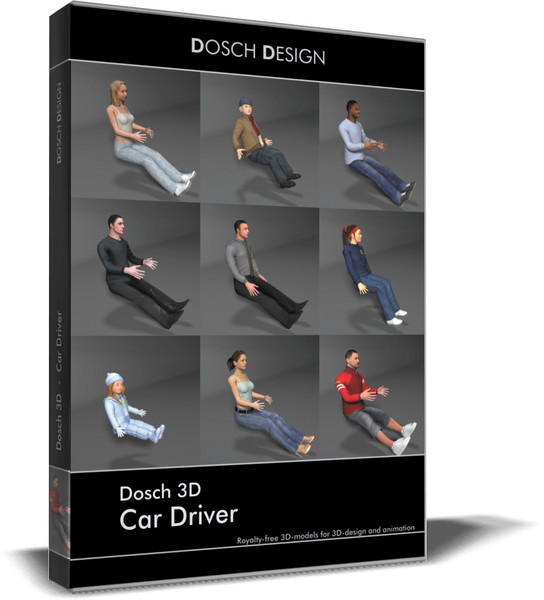 3d 3d: car driver model - DOSCH 3D: Car Driver by Dosch Design