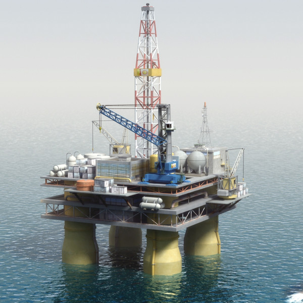 Oil Rig 2012 3D Models
