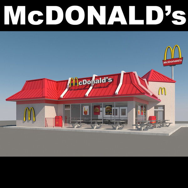 McDonalds Restaurant 3D Models McDonalds Restaurant 3D Models