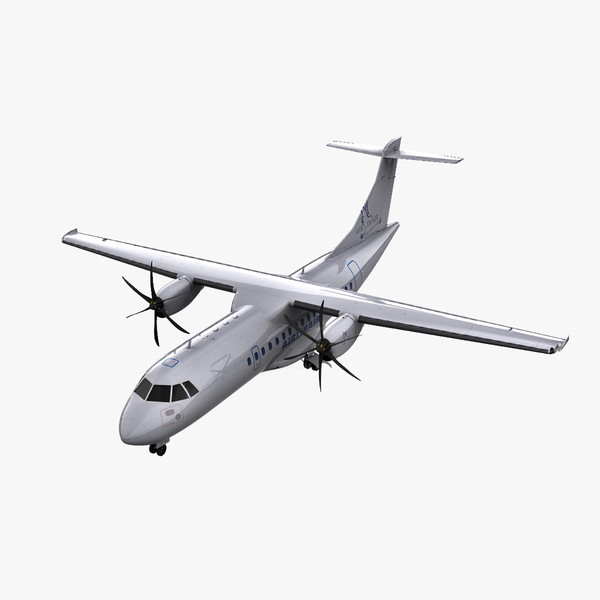 3ds max passenger aircraft atr 42 - Passenger Aircraft ATR 42 by 3d_molier