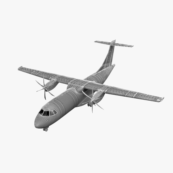 3ds max passenger aircraft atr 42 - Passenger Aircraft ATR 42 by 3d_molier