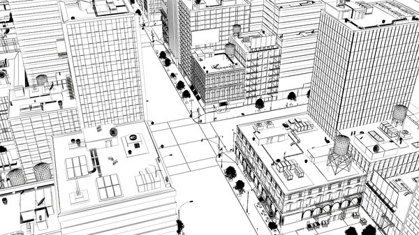 3d model modular new york city blocks - New York City Blocks (68 Buildings) by NONECG