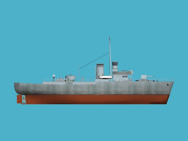 3ds max flower class corvettes - HMS Flower class corvette by FangioDesign