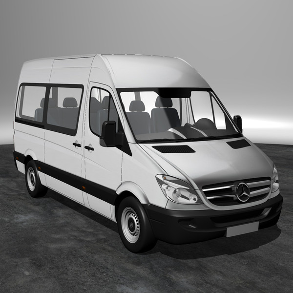 maya sprinter bus roof - MB Sprinter Bus High Roof by DreiDe