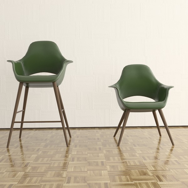 3d model organic chair - Organic chair combo by TheToastMaster