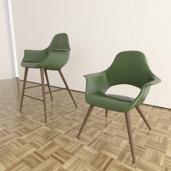 3d model organic chair - Organic chair combo by TheToastMaster