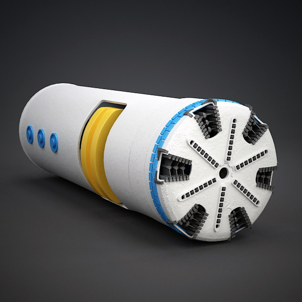 Tunnel Boring Machine 3D Models
