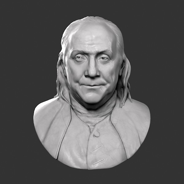 Benjamin Franklin Bust 3D Models
