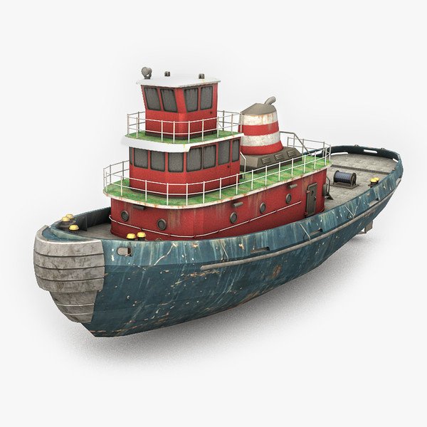 Old Tugboat 3D Models