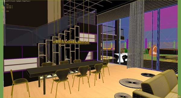 3d 3ds scene modern building house - Modern Home (2) by solarseas