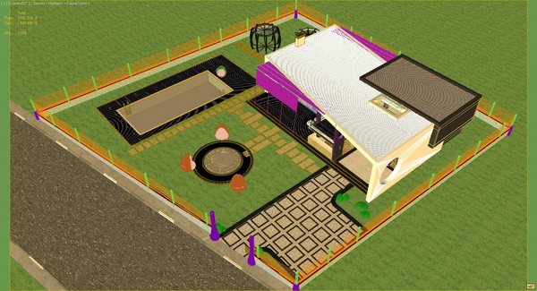 3d 3ds scene modern building house - Modern Home (2) by solarseas