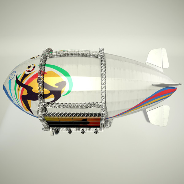 3d advertising blimp model - Advertising Zeppelin by Render Steel