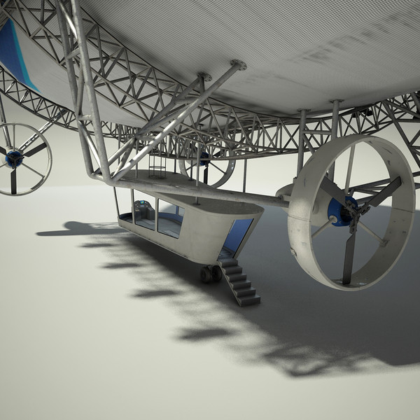 3d advertising blimp model - Advertising Zeppelin by Render Steel