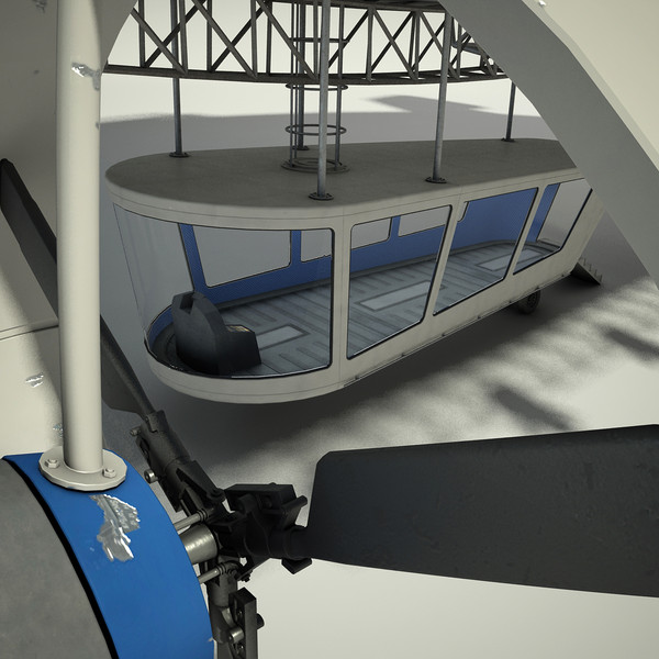 3d advertising blimp model - Advertising Zeppelin by Render Steel