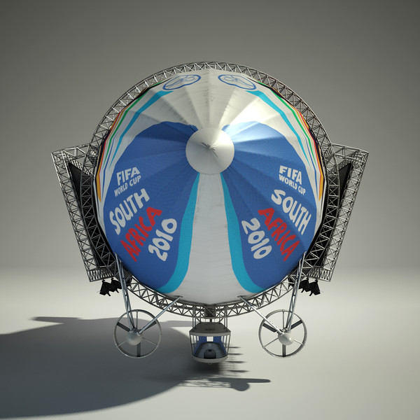 3d advertising blimp model - Advertising Zeppelin by Render Steel