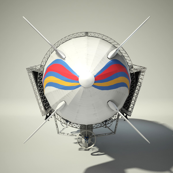 3d advertising blimp model - Advertising Zeppelin by Render Steel