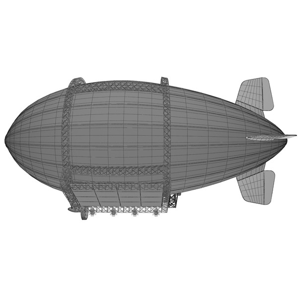 3d advertising blimp model - Advertising Zeppelin by Render Steel