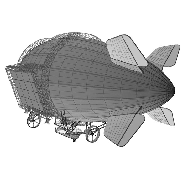3d advertising blimp model - Advertising Zeppelin by Render Steel