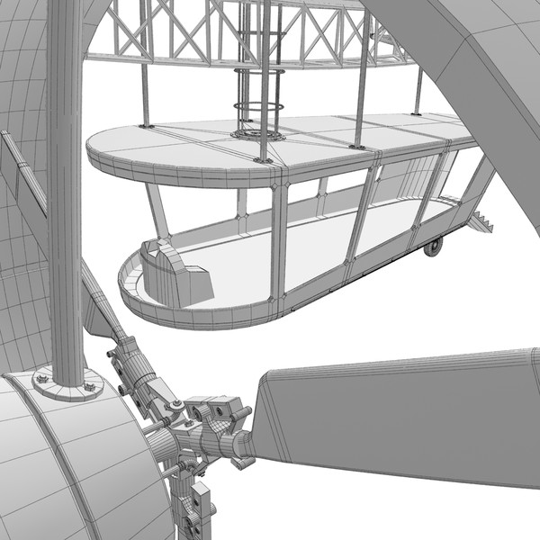 3d advertising blimp model - Advertising Zeppelin by Render Steel