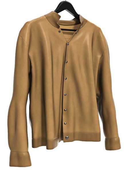 man s leather jacket 3d model - Man