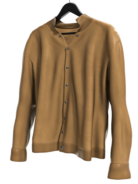 man s leather jacket 3d model - Man
