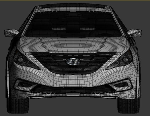 2012 hyundai sonata 3d max - Hyundai Sonata 2012 by do3d