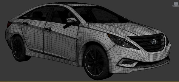 2012 hyundai sonata 3d max - Hyundai Sonata 2012 by do3d