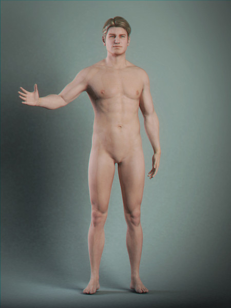 realistic male character rigged 3d max - Anatomy Male Nude Model Brian Rigged by NONECG