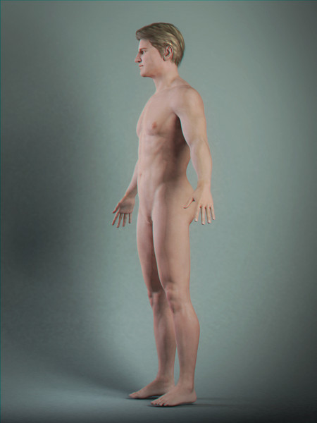 realistic male character rigged 3d max - Anatomy Male Nude Model Brian Rigged by NONECG