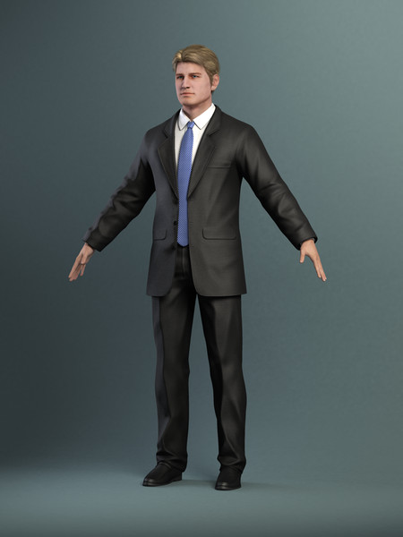 Anatomy Male Model Brian Rigged