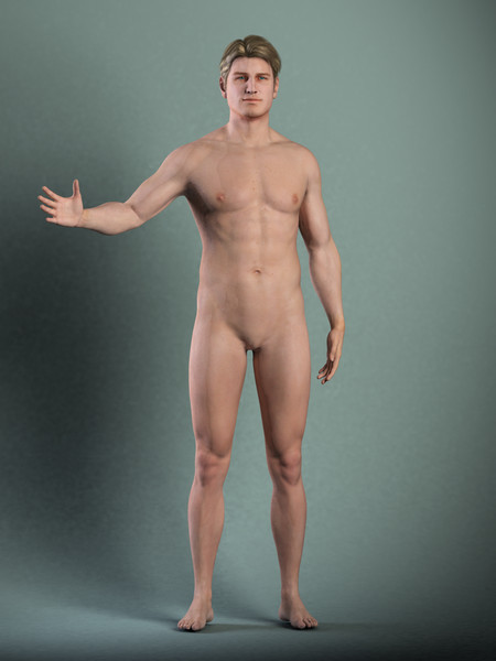 Anatomy Male Model Brian Rigged