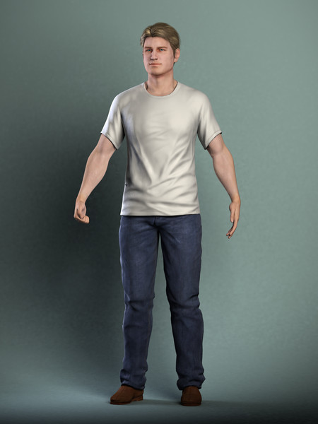 Anatomy Male Model Brian Rigged