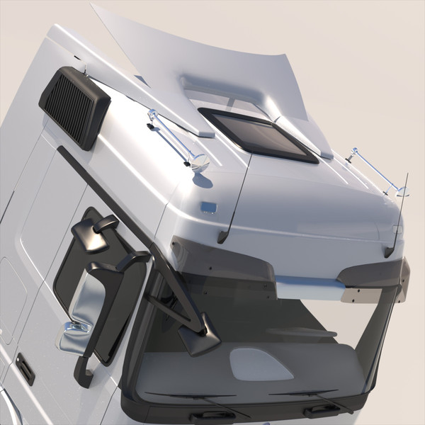 maya new mercedes actros spacecab - New Mercedes Actros SpaceCab Truck by ArqArt3D