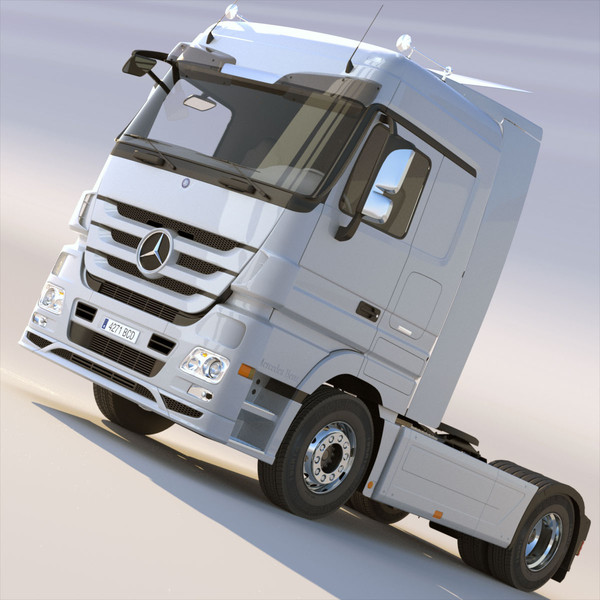 maya new mercedes actros spacecab - New Mercedes Actros SpaceCab Truck by ArqArt3D
