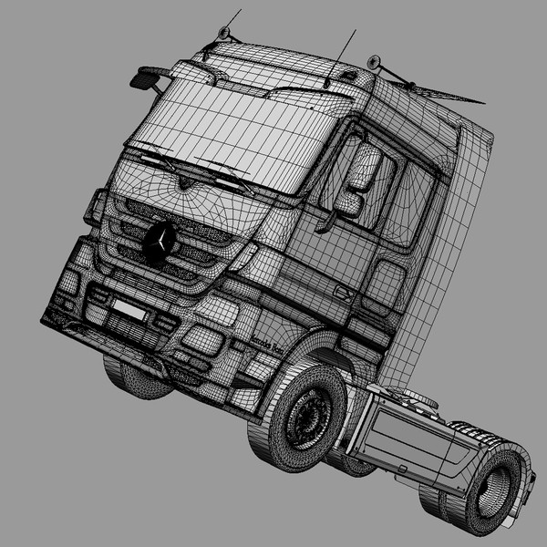 maya new mercedes actros spacecab - New Mercedes Actros SpaceCab Truck by ArqArt3D