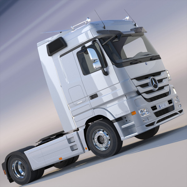 maya new mercedes actros spacecab - New Mercedes Actros SpaceCab Truck by ArqArt3D