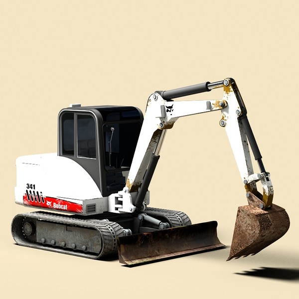 3d model excavator bobcat 341 - Bobcat 341 excavator by Sandu_Bublic