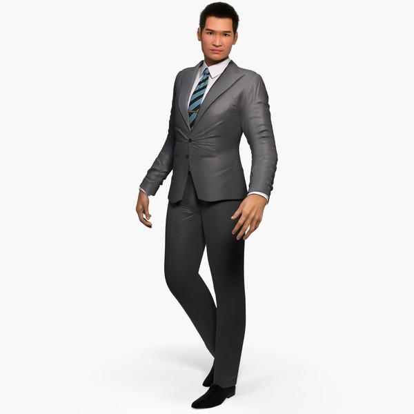 Jin (Asian Man) 3D Models