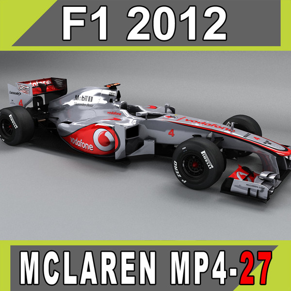 Mclaren MP4-27 2012 3D Models