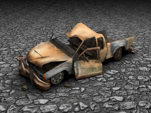 Damage Car 2 Texture Maps