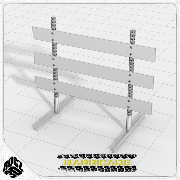 3ds max barricade traffic - Rocz3D Barricade by Rocz3D