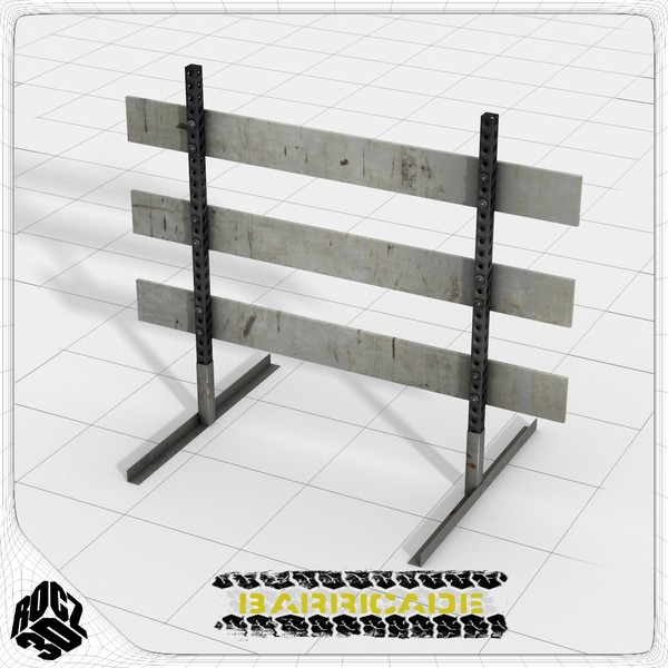 3ds max barricade traffic - Rocz3D Barricade by Rocz3D