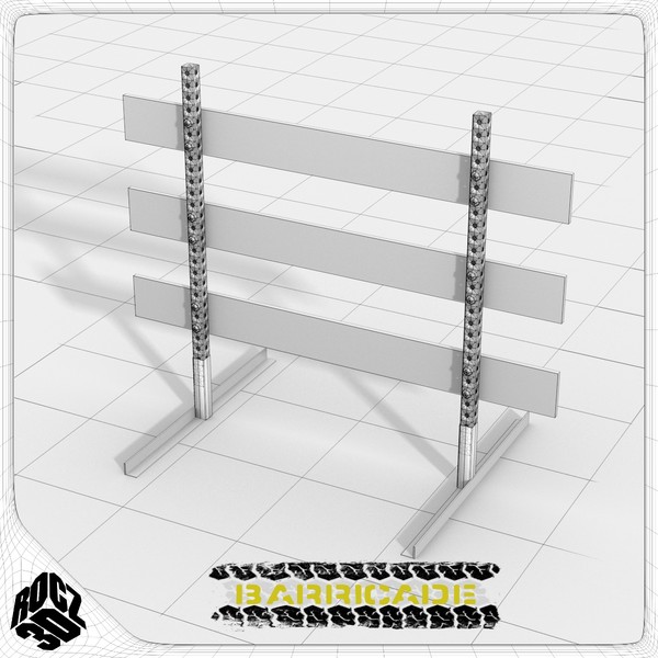 3ds max barricade traffic - Rocz3D Barricade by Rocz3D