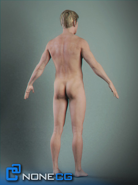realistic male character rigged 3d x - Anatomy Male Nude Brian Rigged by NONECG