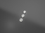 Women’s three stone earings