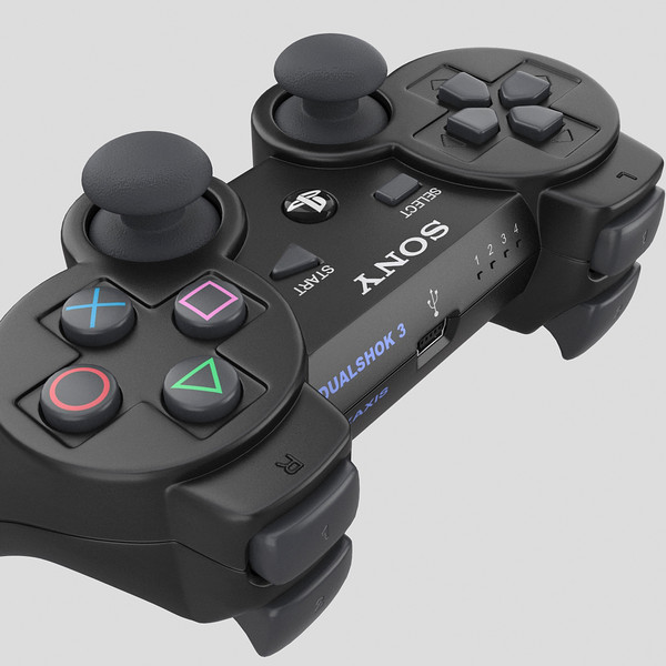 3dsmax sony 3 ps3 - Sony PS3 DualShock Controller by PlastyForma