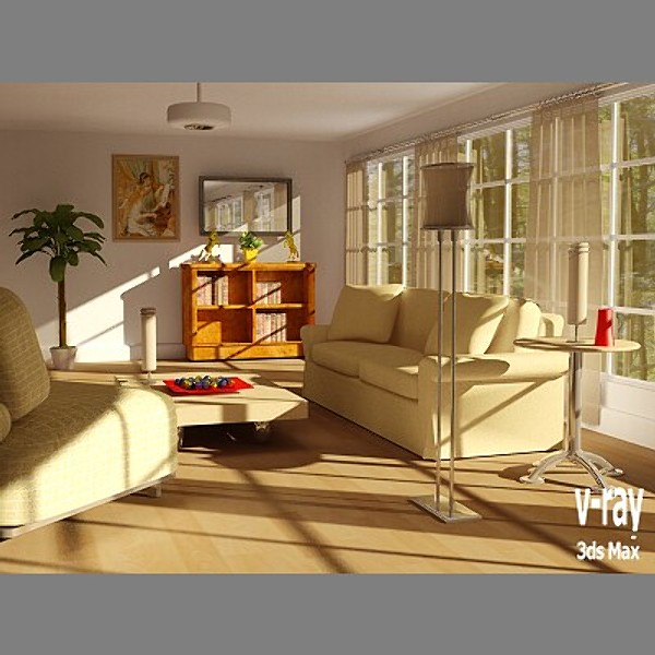 3d daylight living room model - Living Room 2 by PerspectX