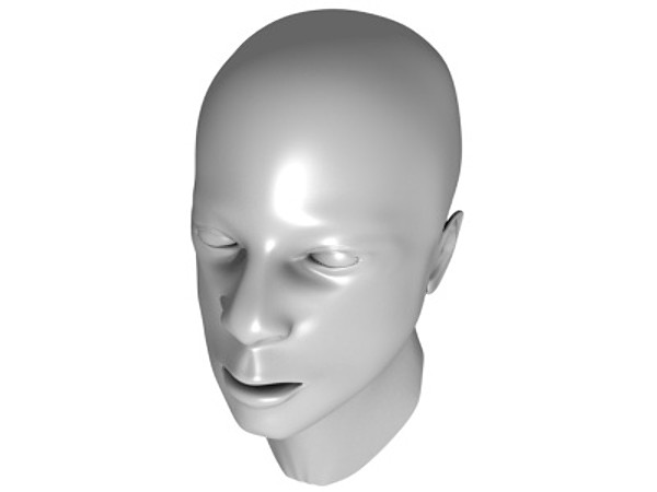 free obj mode male head - Head model by Patrick Feiring