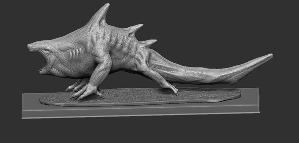 3d monster model - Shark by dentonvanzan