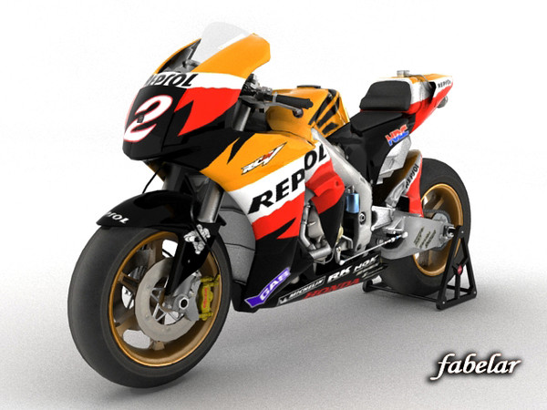 Honda RC212V Pedrosa 3D Models